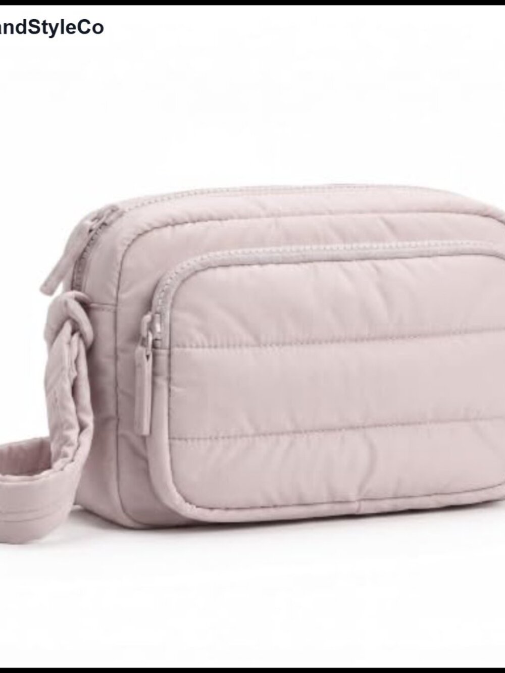 RFID Blocking Puffer Crossbody Bag Multi Pockets Adjustable Strap Travel